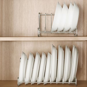 무디타 304 스텐 주방 접시 정리대 L자형 그릇 거치대 S+L 2P세트