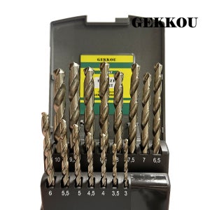 GEKKOU 코발트드릴세트 15pcs,19pcs 게코