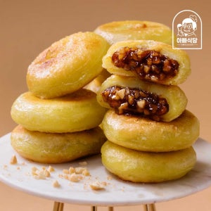 한번 튀겨진 한입 땅콩 꿀호떡 300g 2팩 (20개입) 겨울 아이간식