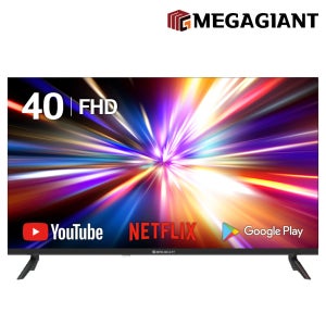 메가TV 100cm(40인치) FHD 구글 스마트TV 중소기업 LED 블랙