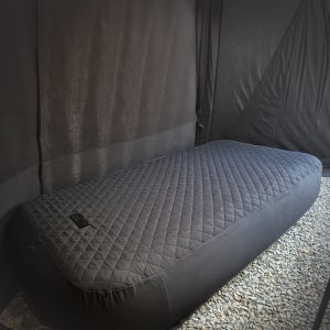 ZEBEC 에어리스 원 블랙에디션 세트 40cm 초경량 더블, 싱글 캠핑 에어매트 야전침대