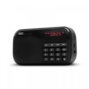 브리츠 BA-PR1 PLUS 휴대용 라디오 블루투스 포터블 미니 스피커 효도 FM 시계