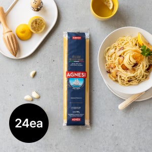 [본사직영] 아그네시 듀럼밀 스파게티 파스타면 N2 500g x 24개