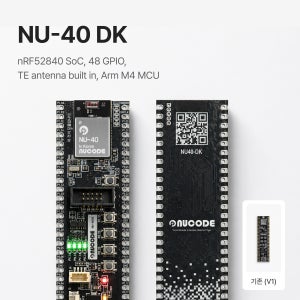 [NU40 DK] 누코드 개발보드 BLE5.4 nRF52840 아두이노IDE 호환 USB