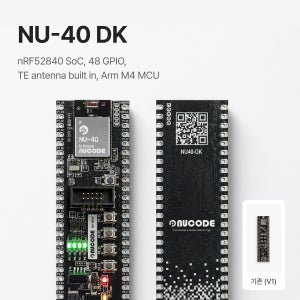 [NU40 DK] 누코드 개발보드 BLE5.4 nRF52840 아두이노IDE 호환 USB