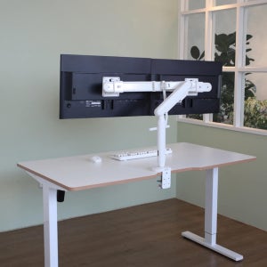 카멜마운트 GDA2BD 듀얼 핸들형 슬라이딩 모니터 거치대 받침대 모니터암