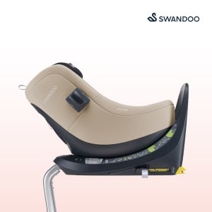 [예약판매 : 1월 말 입고예정][스완두] 마리5 아이사이즈 신생아 회전형 카시트 캐슈 베이지