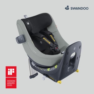 [스완두] 마리5 아이사이즈 신생아 회전형 카시트 세이지 그레이