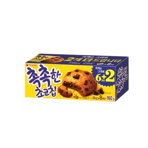 오리온 촉촉한 초코칩 160g 초코쿠키