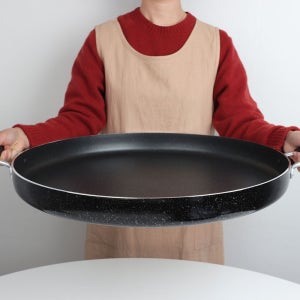 HJ 알루미늄 전판 코팅 팬 닭갈비 볶음 대용량 업소용 후라이팬 ZZ 50cm