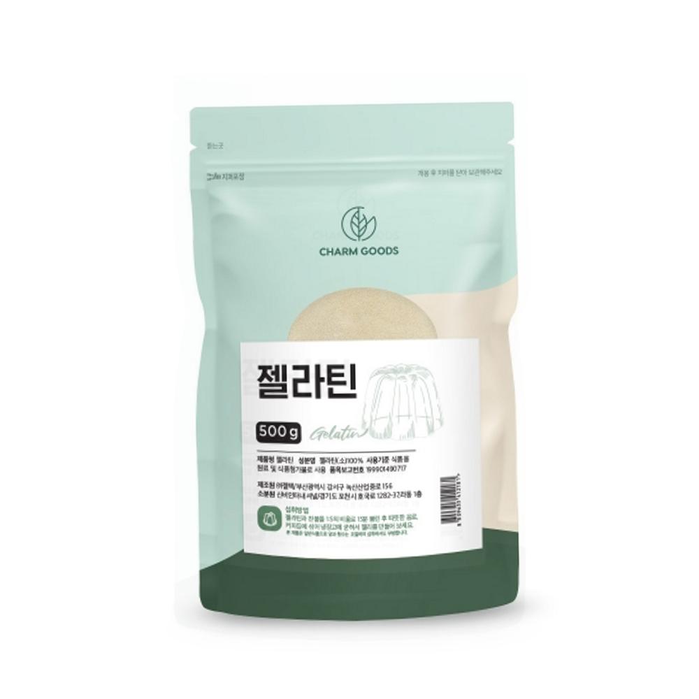 <b>젤라틴</b> 가루 <b>젤라틴</b>분말 젤리 탄성있는 푸딩<b>파우더</b> <b>프리미엄</b> 500g 똑템