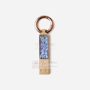 자개 USB 32GB 열쇠고리 청채양각구름용 외국인선물 한국기념품 나전