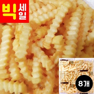 [303] 맥케인 크링클컷(B) 2kg 8개 1box 주름감자튀김