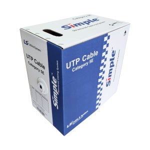 LS전선 UTP 랜케이블 CAT5E 인터넷 선 랜선 박스 200m, 블랙 옥외가공용 (철심지지선)