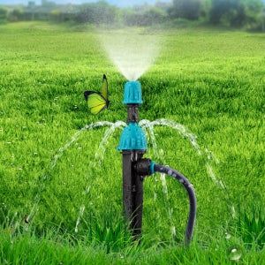 21세기트랜드 민초 원터치 듀얼 노즐 스프링클러 잔디 물주기