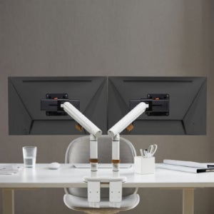 카멜마운트 GDA2DS 듀얼 슬라이딩 벽면밀착형 디자인 모니터 모니터암