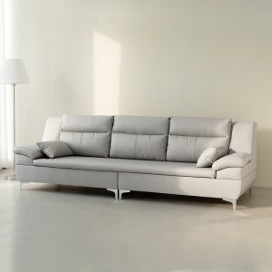 동서가구 테라 천연 면피가죽 온열 황토볼 4인용 흙소파 DF925868