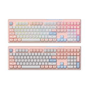 주연테크 긱스타 GK01 유선 게이밍 사무용 키보드 USB-C 핑크, 멤브레인