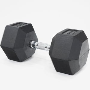 이고진 고무 육각 덤벨 아령 홈트레이닝 헬스장 크로스핏 근력 운동 30kg, 1개