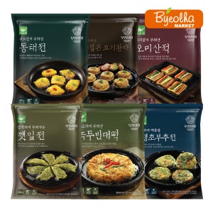 사옹원 부침명장 6종 세트 전통전 전모음 명절 설 추석 제사 음식 안주 간식