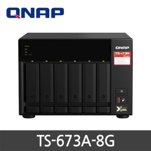 큐냅 정품판매점 QNAP TS-673A-8G 6베이 NAS스토리지 쿼드코어 HDD미포함