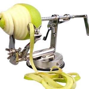 수동 사과 깎는 기계 과일필러 껍질 제거기 슬라이서 채칼