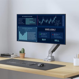 [프리미엄 고중량 모니터암] 가스스프링 거치대 / 17-49인치 지원/ 20kg 무게 지탱