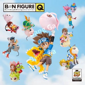 8세트 반다이 디지몬 어드벤처 벌룬 풍선 25주년 가챠 굿즈 풀박스