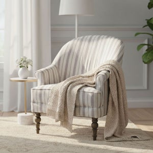 미라지가구 U4056-09 안락 편안한 암체어 1인 소파 독서 수유 서재