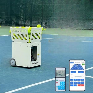 테니스 볼머신 휴대용 방향전환 무선제어 APP 훈련 연습기 고압 Warm Goose Yellow APP 및 원