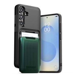 베루스 갤럭시 카드 수납 3장 컴팩트 케이스 디월렛오브 핏 메탈릭그린, 갤럭시S25 플러스