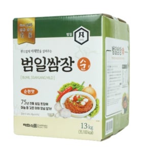 범일쌈장 순 13kg / 맛있는 쌈장 막장 / 고깃집, 분식집 추천 / 대용량, 업소용
