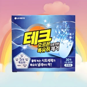 테크 파워시트 호르몬으로 인한 특유취제거 프레쉬 시트세제 30매 일반드럼겸용