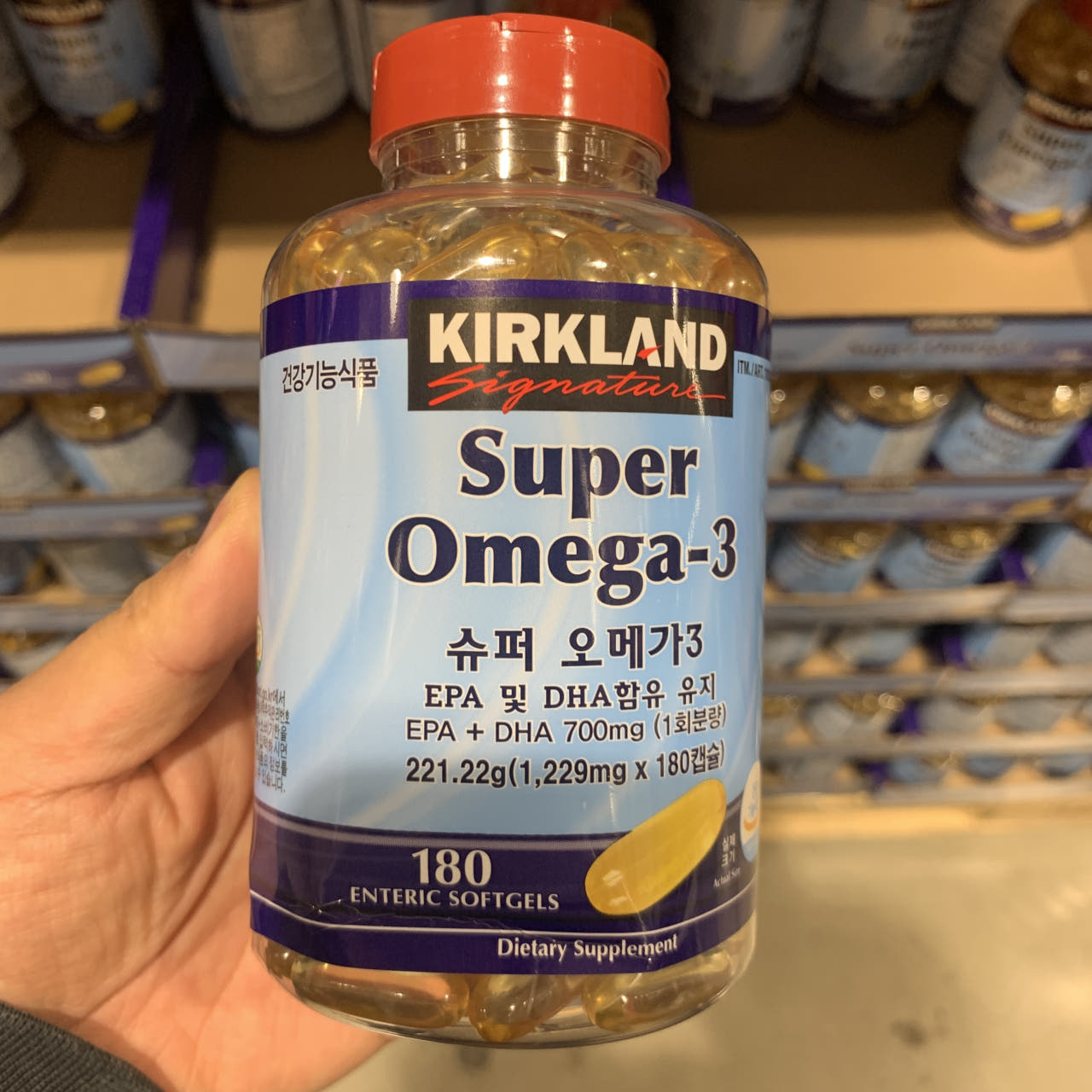 커클랜드 시그니춰 <b>슈퍼 오메가</b>3 1229mg x 180 캡슐