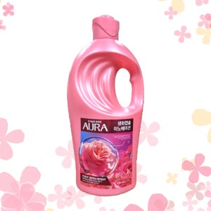 아우라 생화캡슐 이노베이션 초고농축 섬유유연제 피오니로즈, 2L, 1개