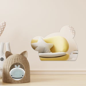 아기거울 반곰모양 안전거울 아크릴 어린이집 욕실 붙이는