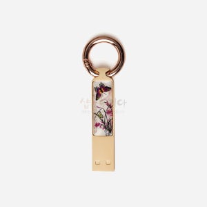 자개 열쇠고리USB(32G) - 난초나비 외국인선물 한국기념품