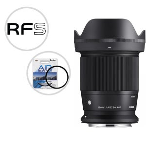 (정품등록 상품권 7만) 시그마 16mm F1.4 DC DN (크롭)+겐코MCUV 캐논 RF-S 마운트