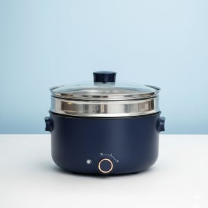 컴팩트홈 대용량 전기 멀티쿠커 5L 테프론코팅 찜기 전골 국물 볶음요리 4~6인용