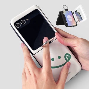 마그네틱 카드수납 미러 범퍼 케이스 꾸러기, 갤럭시Z 플립5