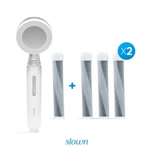[2년 패키지] 슬로운 4중 올인원필터 미스트 필터샤워기 안개분사 저자극 온오프 Slown 아기샤워기