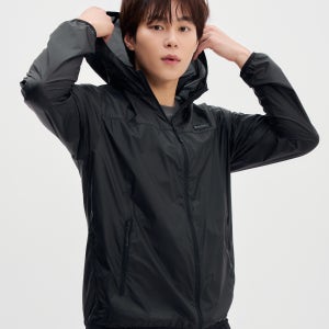 [디스커버리] 남성 초경량 립스탑 바람막이 (BLACK) DMWJ7C053