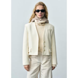 MANGO WOMAN 블레이저 JEANNE Natural 87073287
