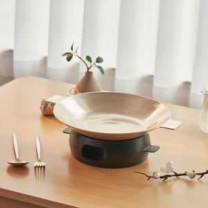 놋반 안성맞춤 방짜유기 직화냄비 직화팬 불고기판 31cm