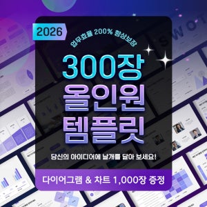 [2026 최신] 실무용 깔끔한 PPT 템플릿 300장올인원 - 프레젠테이션 PPT 템플릿 회사소개 PPT, 사업계획서, 보고서 템플릿, 비즈니스 파워포인트, 회사소개서