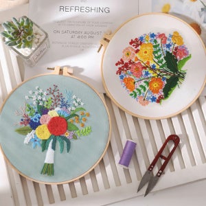 프랑스자수 꽃다발 부케 DIY 감성취미 키트 패키지 6종