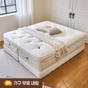 홈튼유케이 화이트로즈 900 Q 미디엄 퀸매트리스 핸드메이드 영국 매트리스