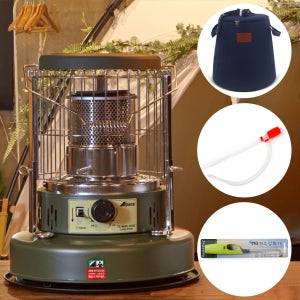 알파카 캠핑 기름 난로 APC-SB460KK 스마트 카키 가방포함 등유 히터 심지 석유