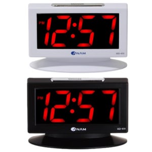 아남 (ANAM) 사각 코드 디지털 탁상 시계 벨 자명종