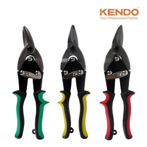 켄도 함석가위 적색10(30812) 전지 철판 가위 전정 가위 항공 공업용